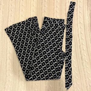 Jessica Simpson Geometric Wide Leg Pant with Belt